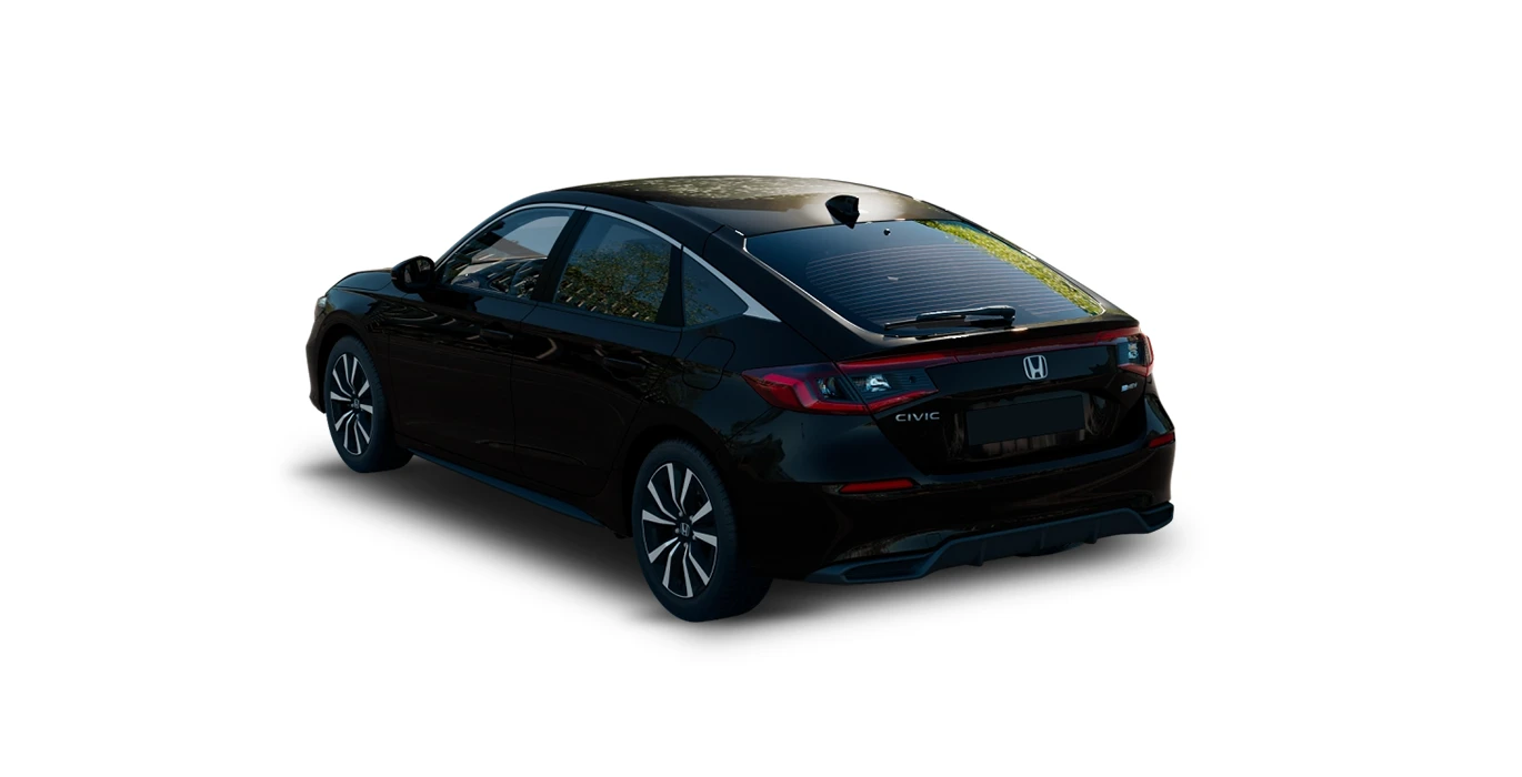 HONDA Civic 2.0 i MMD Elegance 184CV trasera negro | Crazy Renting