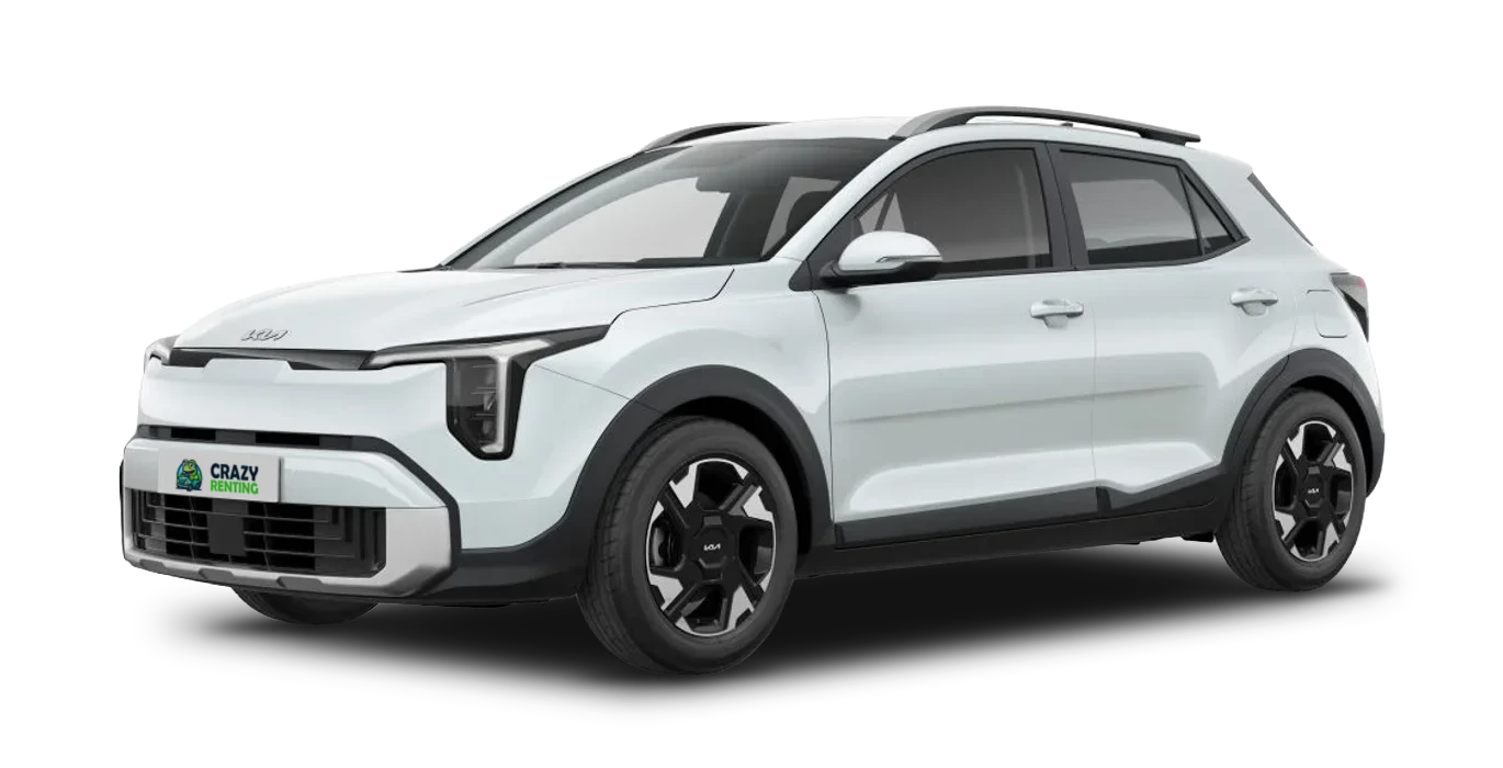 Kia Stonic 1.0 T GDI MHEV Drive 115CV sin fondo principal blanco crazy | Crazy Renting