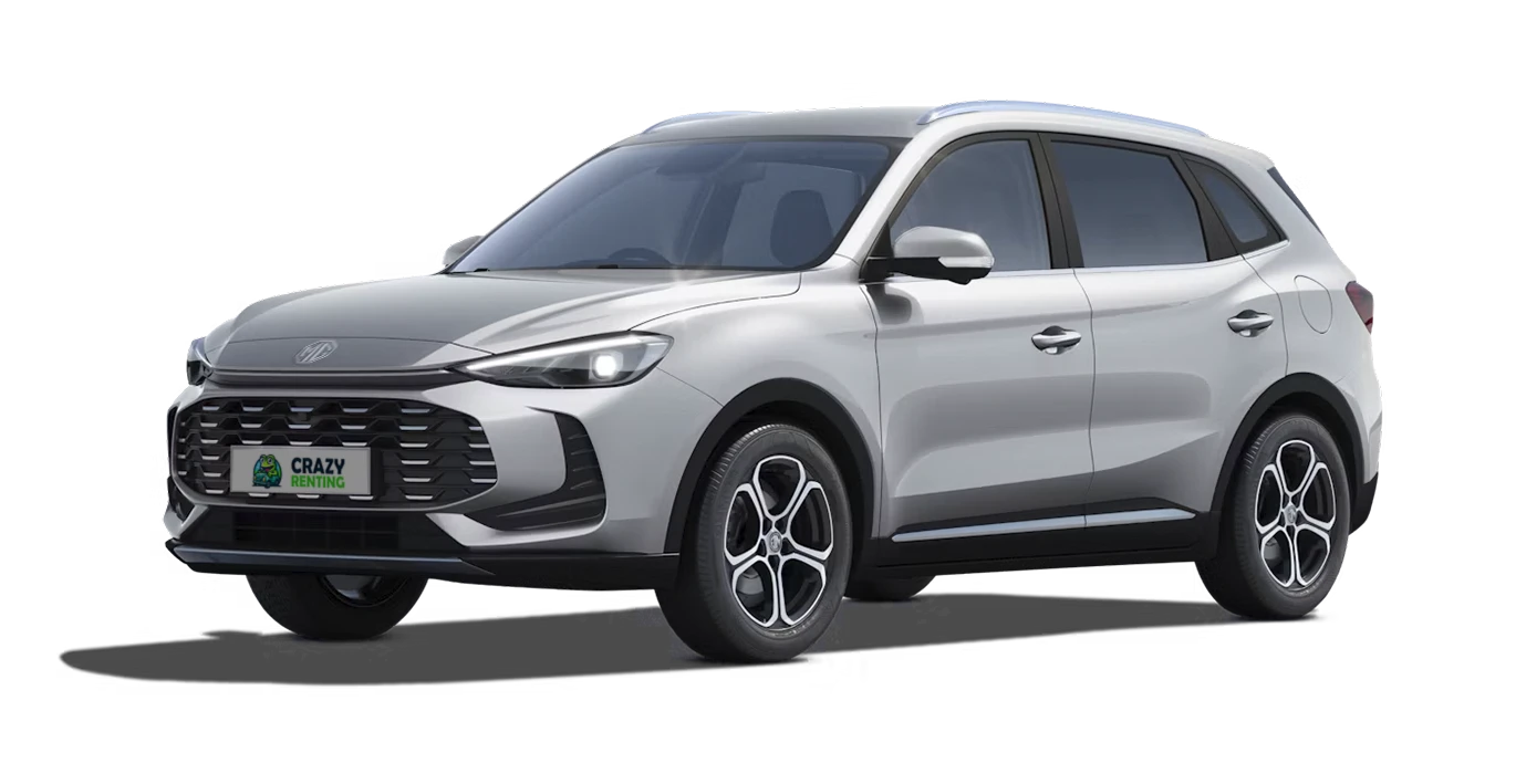 MG ZS Hybrid Business sin fondo principal plata crazy | Crazy Renting
