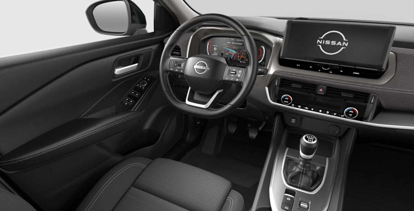 Nissan Qashqai DIG T 158CV MHEV 4x2 Acenta WHT interior delantera | Crazy Renting